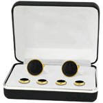 Cufflinks and Studs, Cufflinks , studs, Black and Silver Cufflinks and Studs, Black and Gold Cufflinks and Studs, silver cufflinks, gold cufflinks, silver studs, gold studs, for your formal wear needs, prom cufflinks, prom studs, waiter cufflinks, waiter studs, 