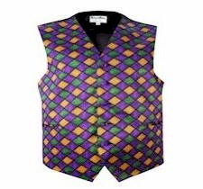 Mardi Gras Bow Ties | Mardi Gras Vest | Mardi Gras Suspender